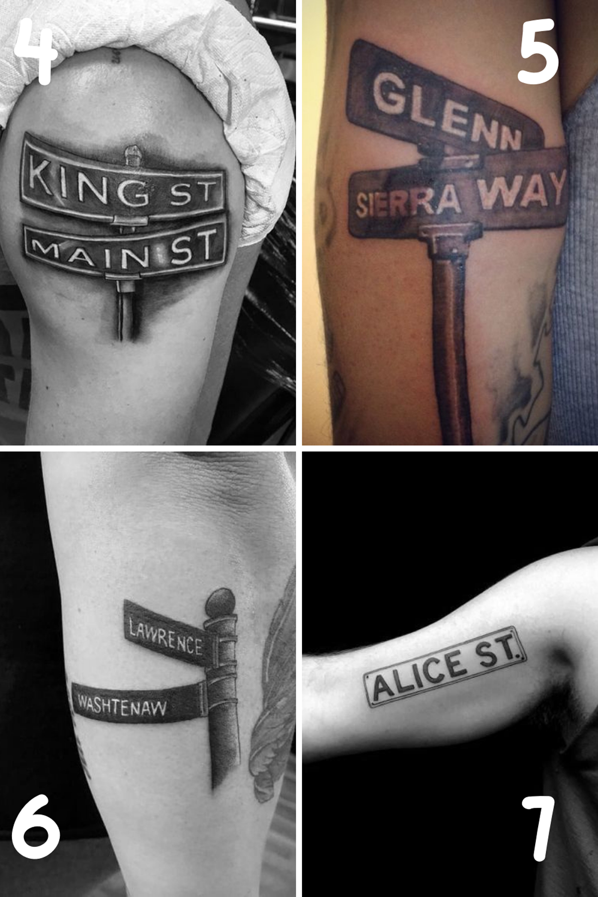 Street Sign Tattoos Designs Meaningful Ink Inspired By Urban Symbols Street Sign Tattoos Designs Meaningful Ink Inspired By Urban Symbols