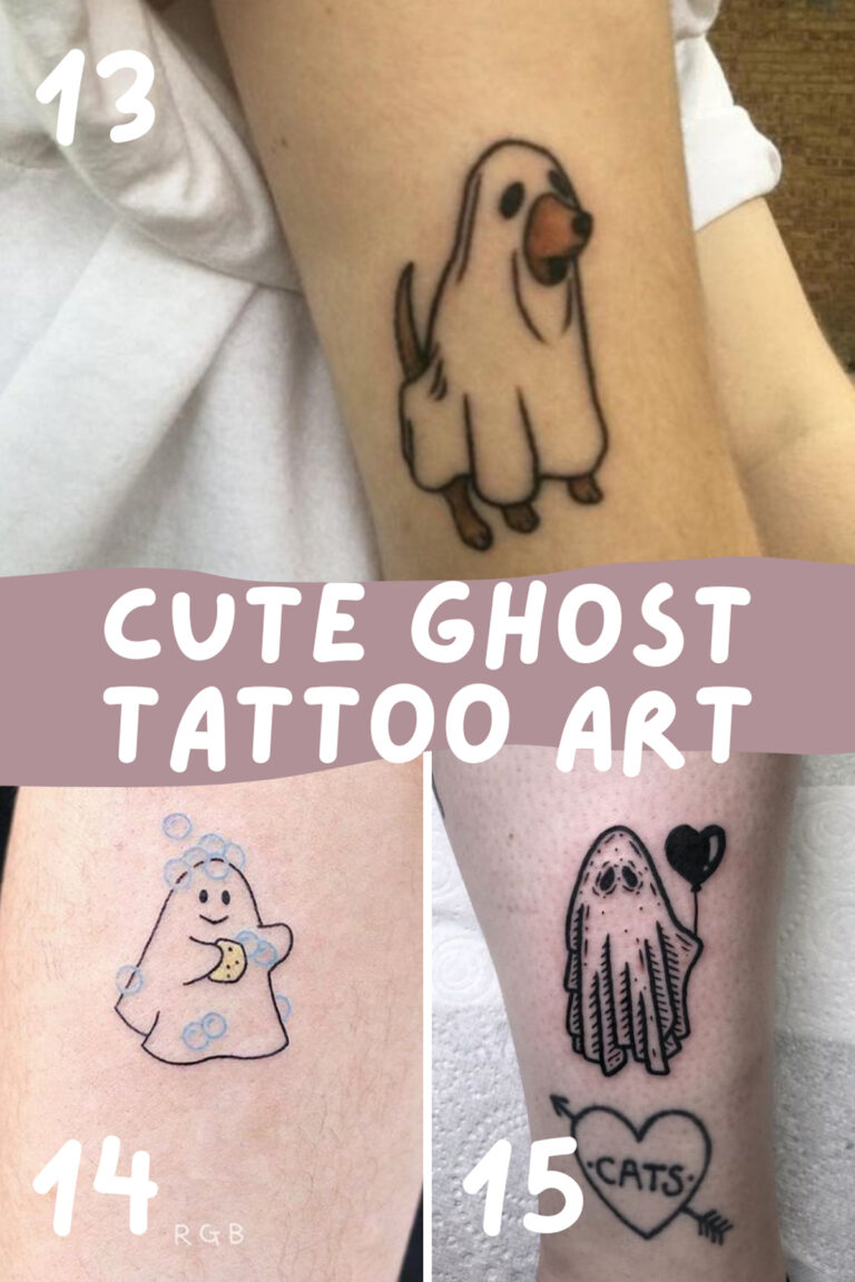 27 Ghost Tattoo Ideas {Cute + Spooky Designs} - Tattoo Glee