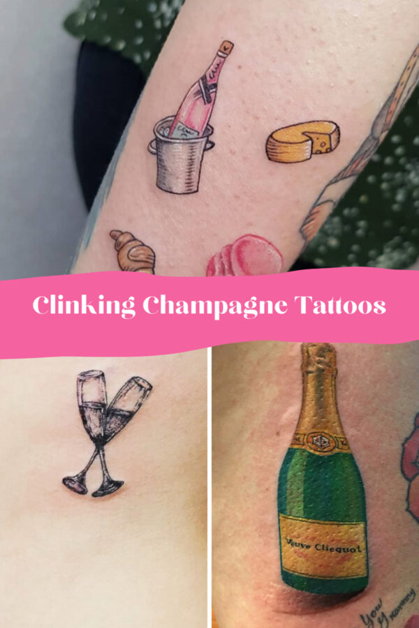 47+ Champagne Tattoo Designs + Celebratory Ideas Tattoo Glee