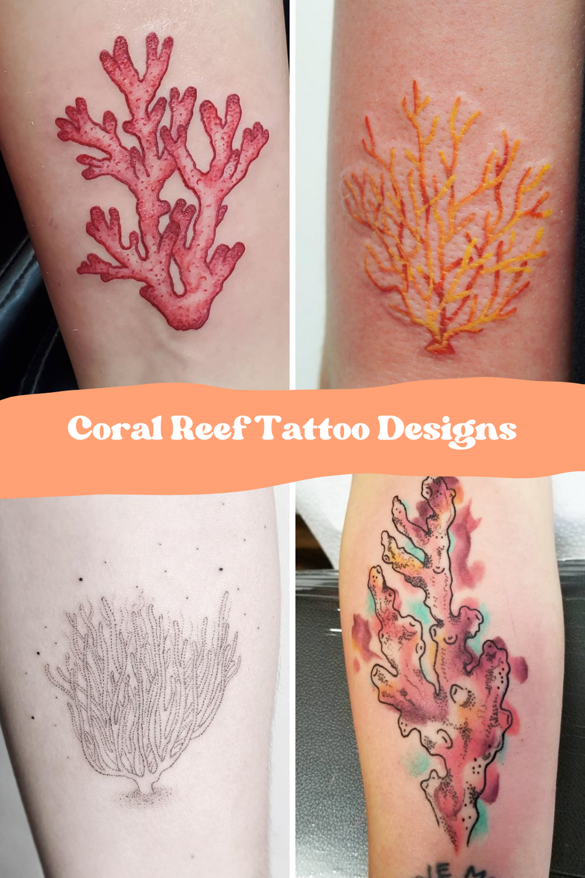 Traditional Coral Tattoos